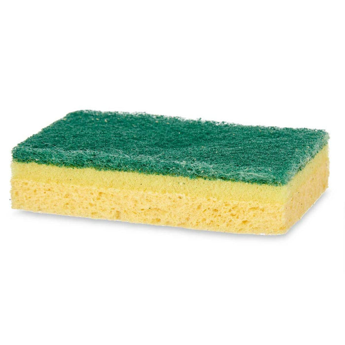 Set de tampoane de curățat Verde Galben Celulóza Fibre abrazive (10,5 X 6,7 X 2,5 cm) (26 Unități)