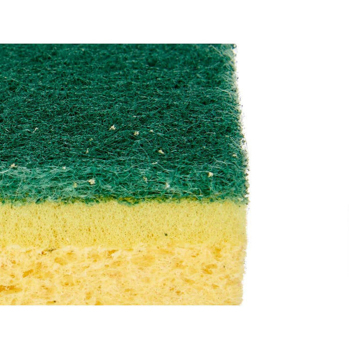 Set de tampoane de curățat Verde Galben Celulóza Fibre abrazive (10,5 X 6,7 X 2,5 cm) (26 Unități)