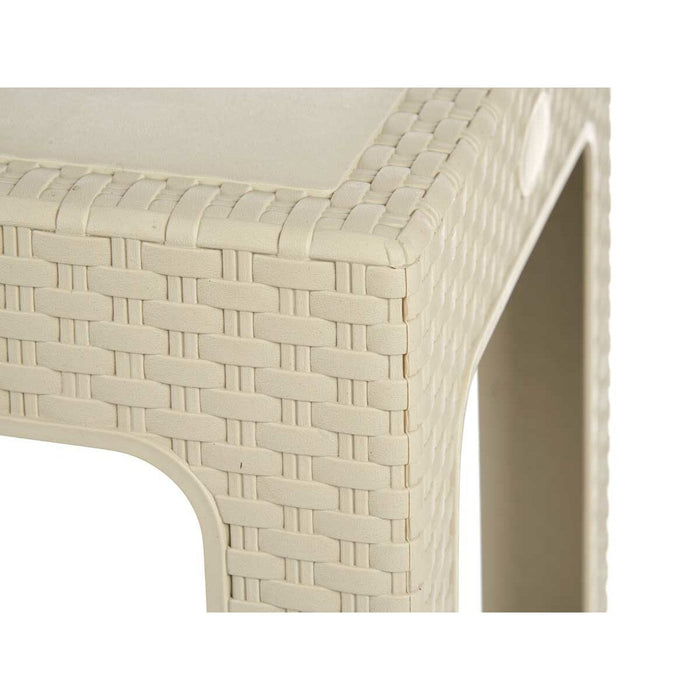 Masă pentru copii Rattan Crem Plastic 47 x 42,5 x 47 cm (4 Unități)
