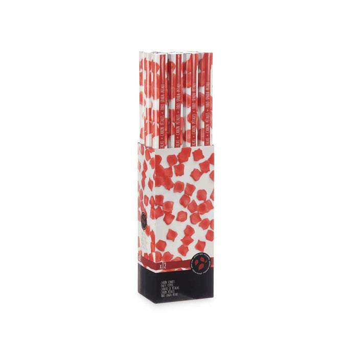 Tun confetti Petale Roșu Hârtie Carton 5 x 79 x 5 cm (24 Unități)