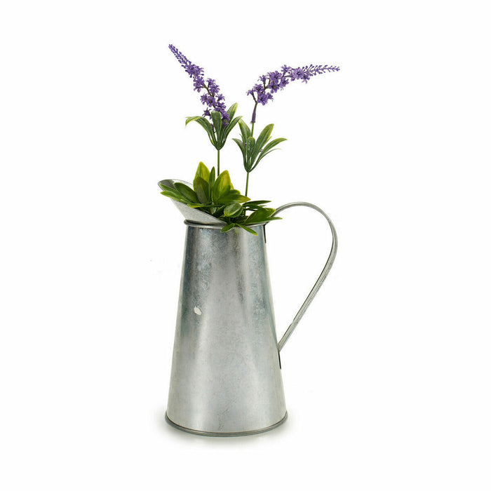 Ghiveci Model Ulcior pentru lapte Argintiu Zinc 17 x 21,5 x 11,3 cm (24 Unități)