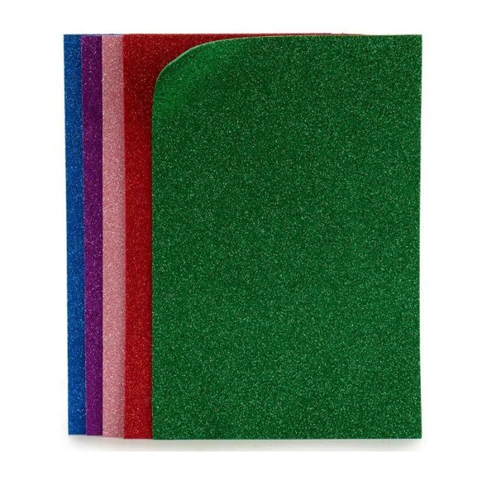 Cauciuc Eva Multicolor Purpurină 65 x 0,2 x 45 cm (12 Unități)