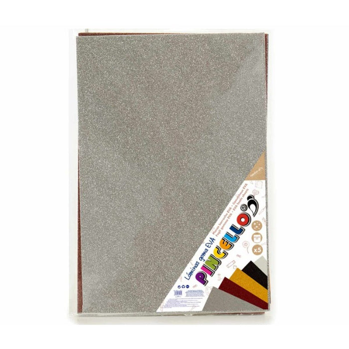 Cauciuc Eva Multicolor Purpurină 65 x 0,2 x 45 cm (12 Unități)