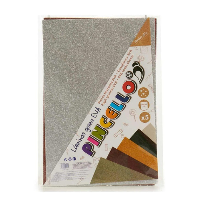 Cauciuc Eva Multicolor Purpurină 30 x 0,2 x 20 cm (24 Unități)