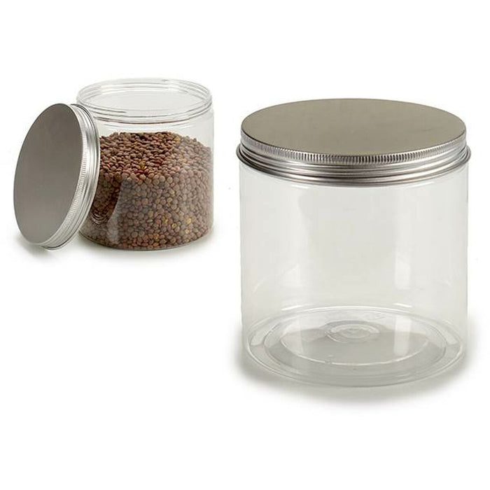 Staniu Transparent Argintiu Aluminiu Plastic 600 ml (72 Unități)