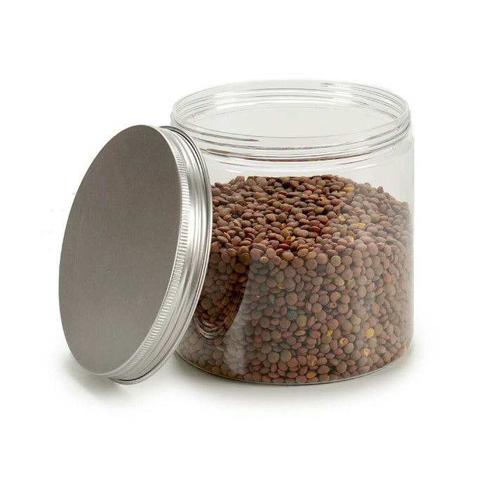 Staniu Transparent Argintiu Aluminiu Plastic 600 ml (72 Unități)