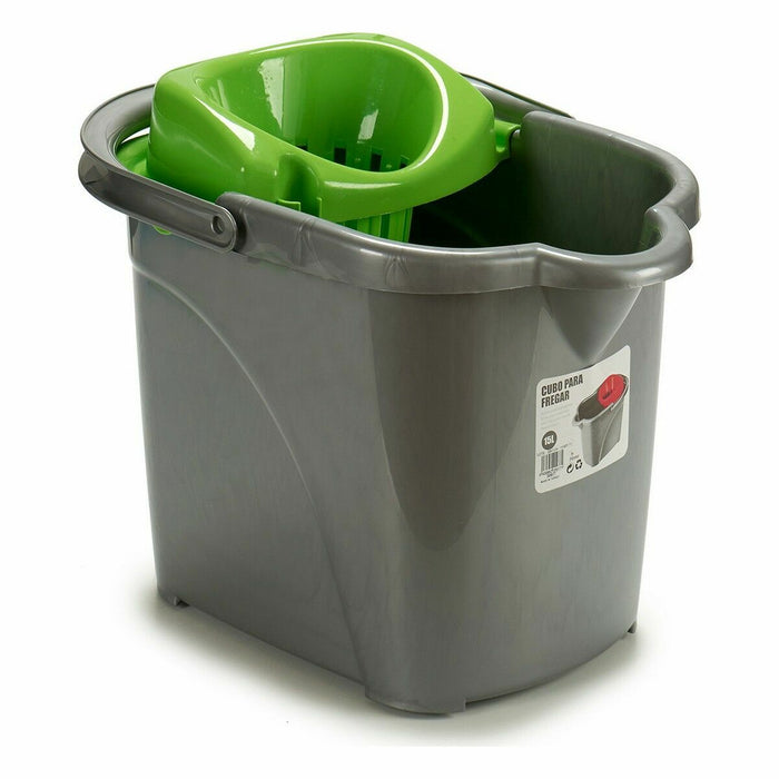 Găleată de Spălat Cu roți Plastic 15 L 31 x 31 x 41 cm (24 Unități)