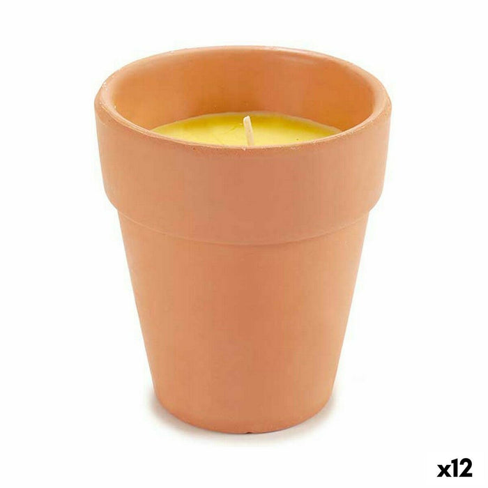 Lumânare Citronela 8 x 8 x 8 cm (12 Unități)