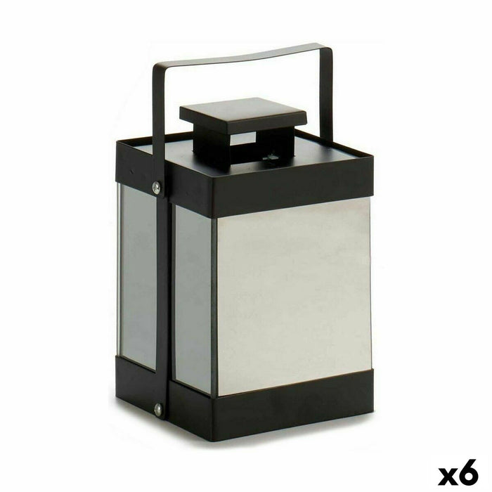 Lanternă LED Negru Oglindă 12,5 x 18,5 x 12,5 cm (6 Unități)