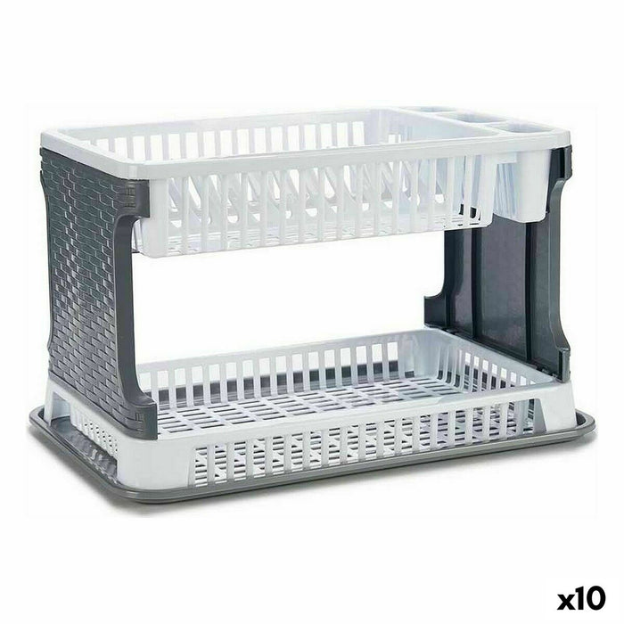 Drenor Alb Plastic 44,5 x 30,3 x 27 cm (10 Unități)