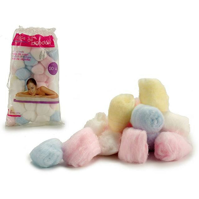 Bumbac Mingi Multicolor (24 Unități)