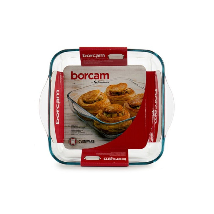 Tavă pentru Cuptor Borcam Cu mânere 1,9 L 22 x 6 x 25,5 cm (6 Unități)