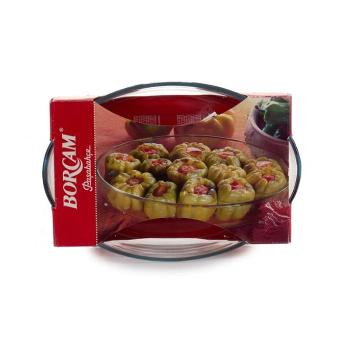 Platou pentru Servire Borcam Oval 2,3 L 22 x 6 x 30,5 cm (6 Unități)