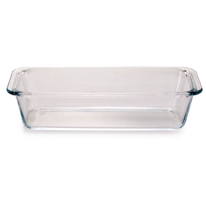 Tavă pentru Cuptor Borcam Cozonac Cu mânere Transparent 1,63 L (12 Unități)