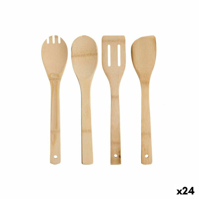 Set ustensile de bucătărie Bambus (24 Unități)