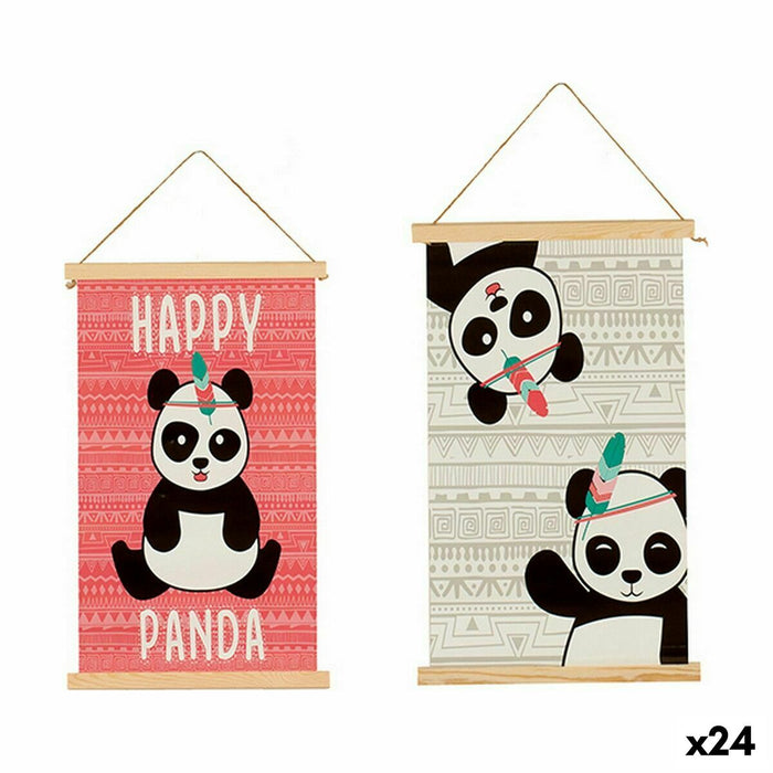 Decorațiune de Perete Urs Panda 1 x 54 x 33 cm (24 Unități)