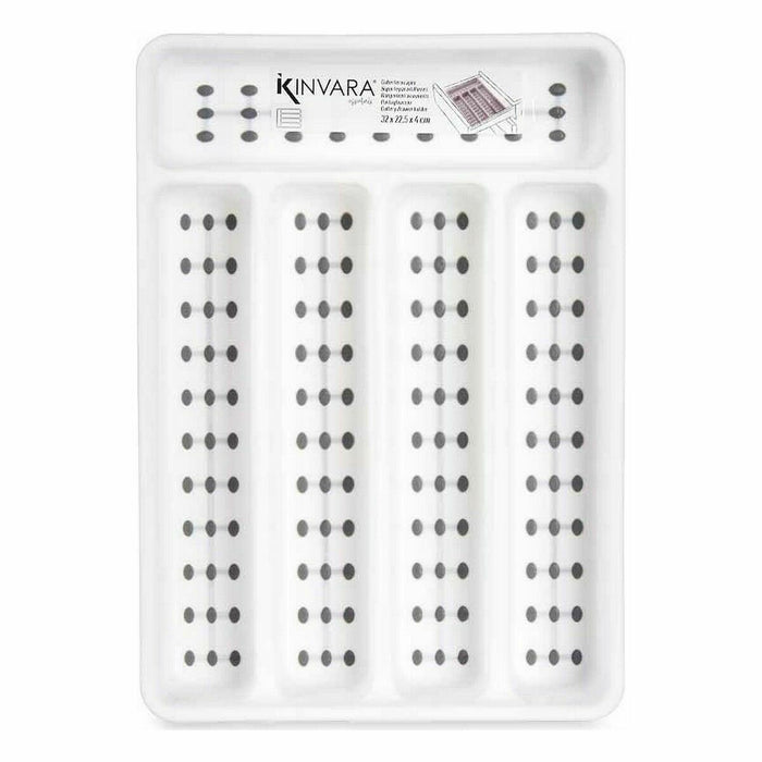 Organizator pentru tacâmuri polipropilenă 22,5 x 4,5 x 32 cm (24 Unități)
