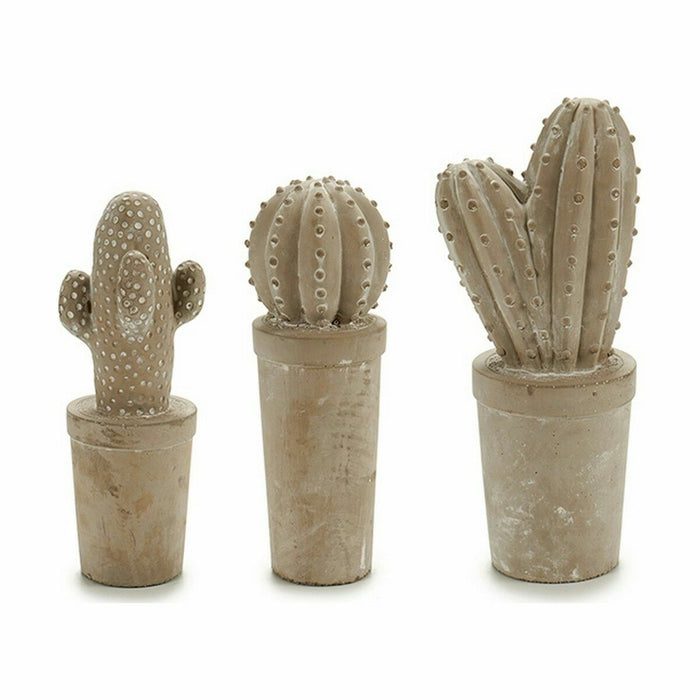 Figurină decorativă de grădină Cactus Piatră Цимент 11 x 28 x 11 cm (3 Unități)