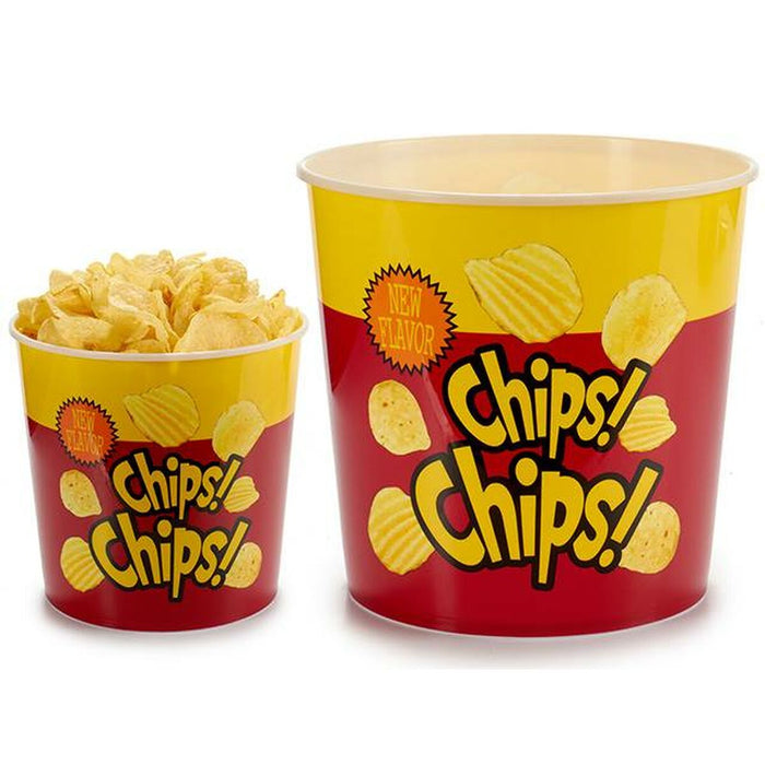 Bol pentru Aperitive Chipsuri polipropilenă 5 L 21,5 x 20 x 21,5 cm (36 Unități)