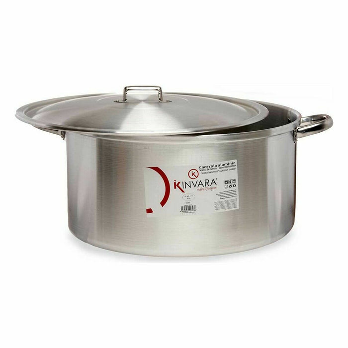 Caserolă Cu Capac Argintiu Aluminiu 53 x 24 x 43 cm (3 Unități)