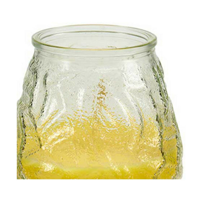 Lumânare Parfumată Galben Transparent Citronela 9 x 9,5 x 9 cm (6 Unități)