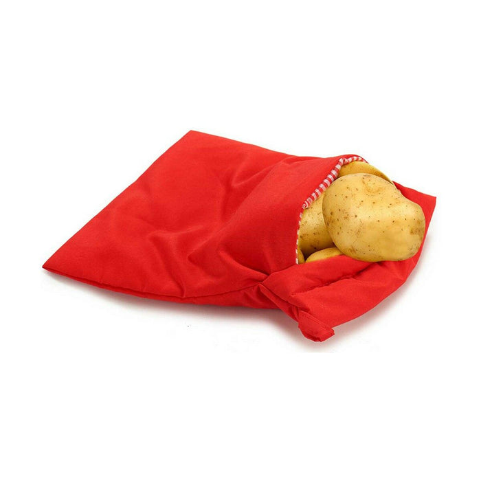 Pungă de gătit Cuptorul cu Microunde Cartofi Roșu 20 x 2 x 25 cm (12 Unități)