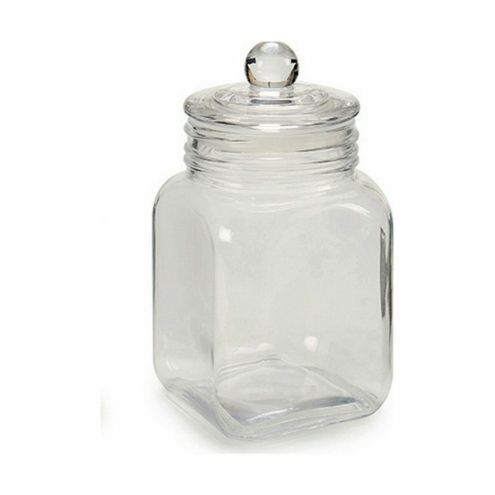 Borcan Închidere ermetică Transparent Sticlă 1,2 L 11 x 19,5 x 11 cm (24 Unități)