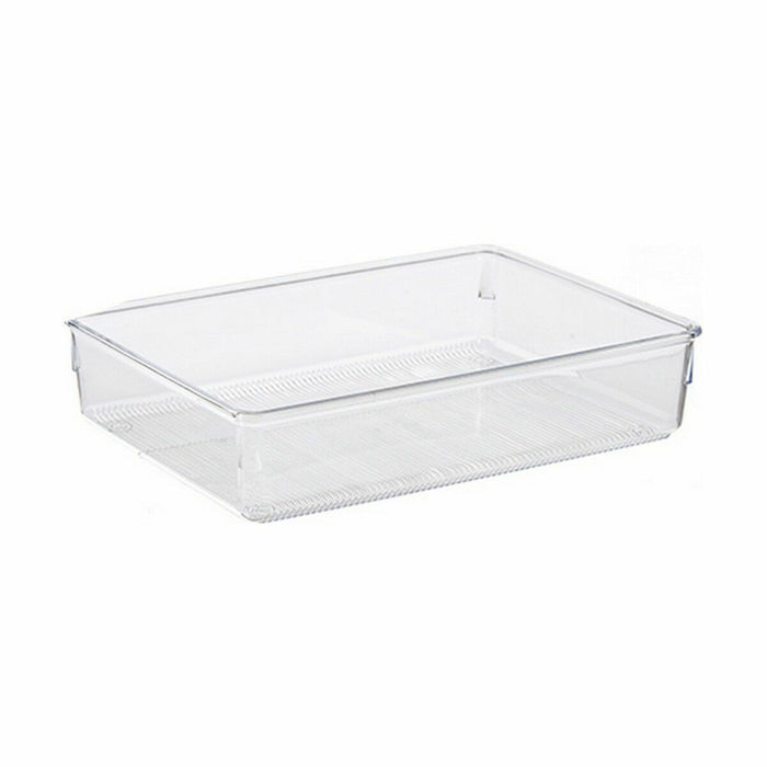 Organizatorul de Sertare Multi-utilizare Transparent Plastic 24 x 5,5 x 15,8 cm (36 Unități)