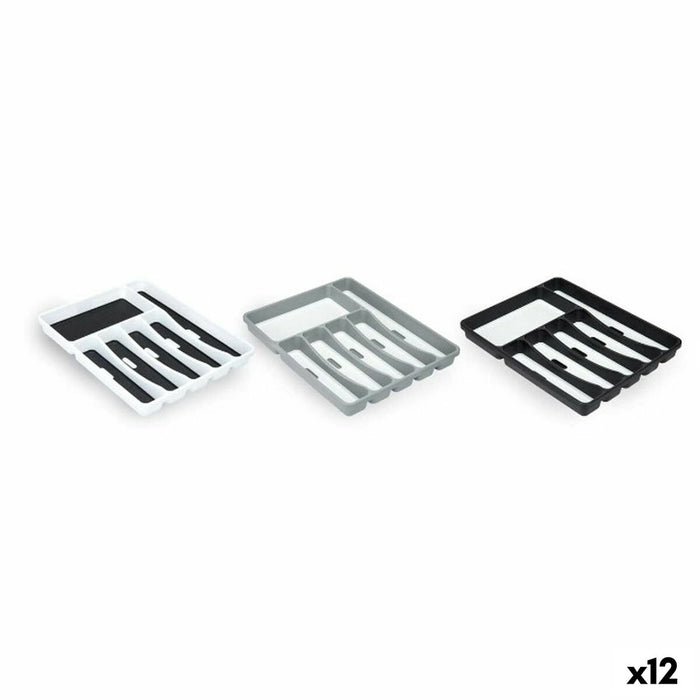 Organizator pentru tacâmuri polipropilenă 32,5 x 4,5 x 40,5 cm (12 Unități)