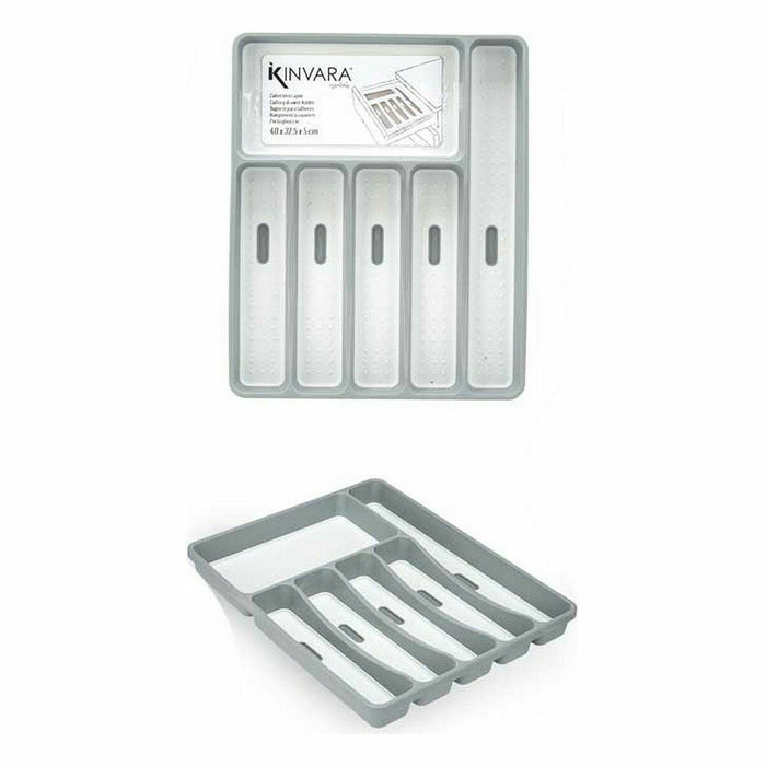 Organizator pentru tacâmuri polipropilenă 32,5 x 4,5 x 40,5 cm (12 Unități)