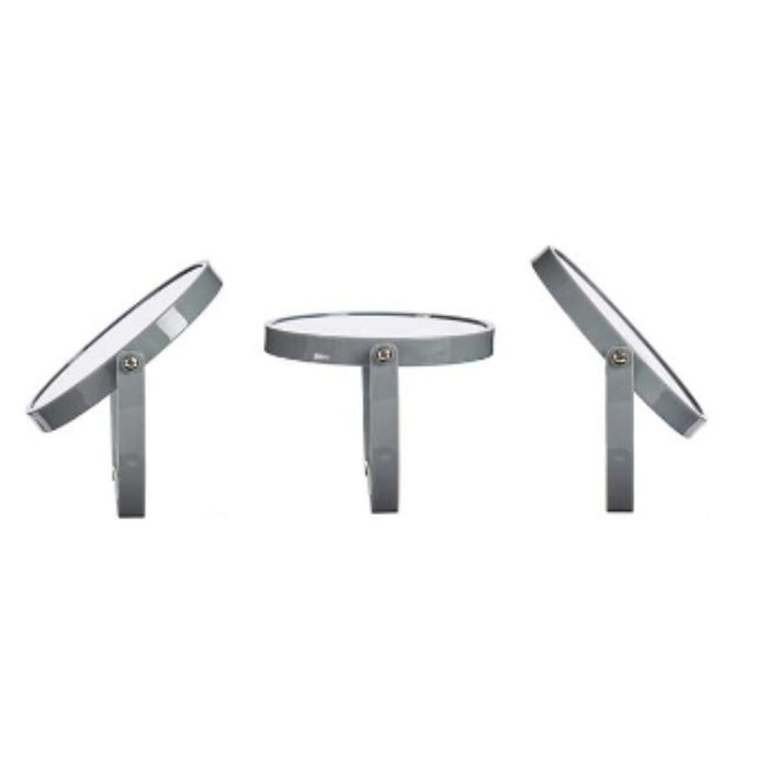 Oglindă cu Efect de Mărire Gri Geam Plastic 19 x 18,7 x 2 cm (6 Unități)