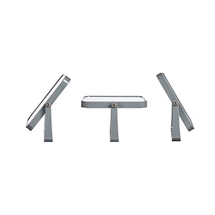 Oglindă cu Efect de Mărire Gri Geam Plastic 2,5 x 19,5 x 16 cm (6 Unități)