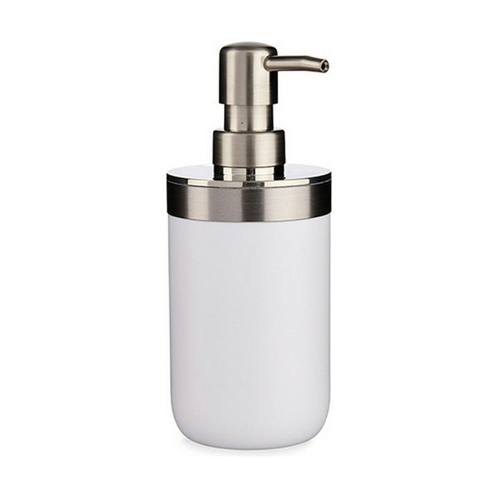 Dozator de Săpun Argintiu Alb Plastic 350 ml (6 Unități)