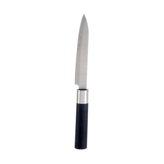 Cuțit de bucătărie 3 x 23,5 x 2 cm Argintiu Negru Oțel inoxidabil Plastic (12 Unități)