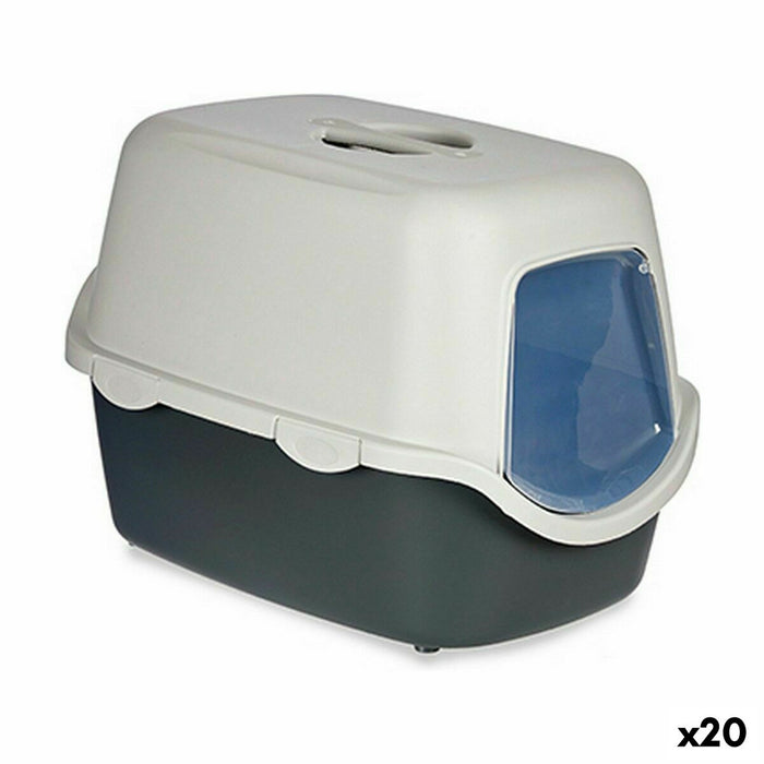 Nisip pentru pisici Stefanplast Antracit Gri deschis Plastic 56,5 x 39,5 x 39 cm (20 Unități)