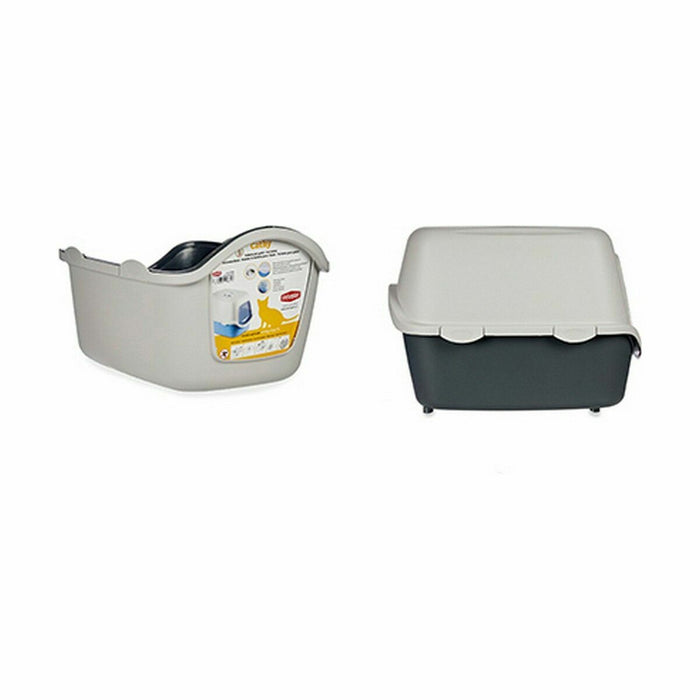 Nisip pentru pisici Stefanplast Antracit Gri deschis Plastic 56,5 x 39,5 x 39 cm (20 Unități)