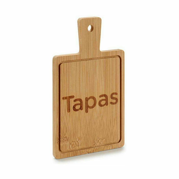 Tavă pentru gustari Cu mâner Bambus Slate 11 x 1 x 19,5 cm (48 Unități)