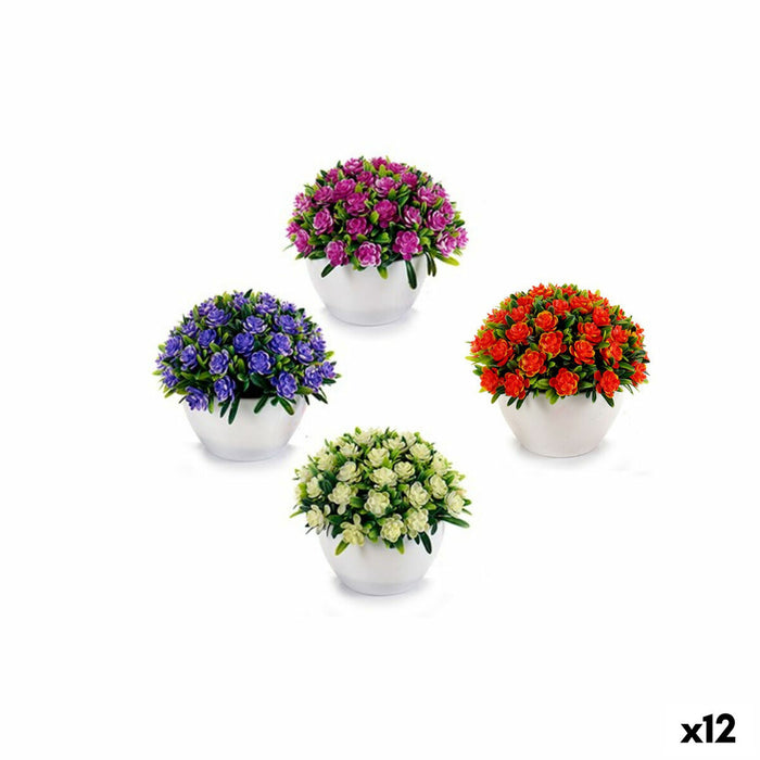 Floare decorativă Buchet Plastic 14 x 12 x 14 cm (12 Unități)