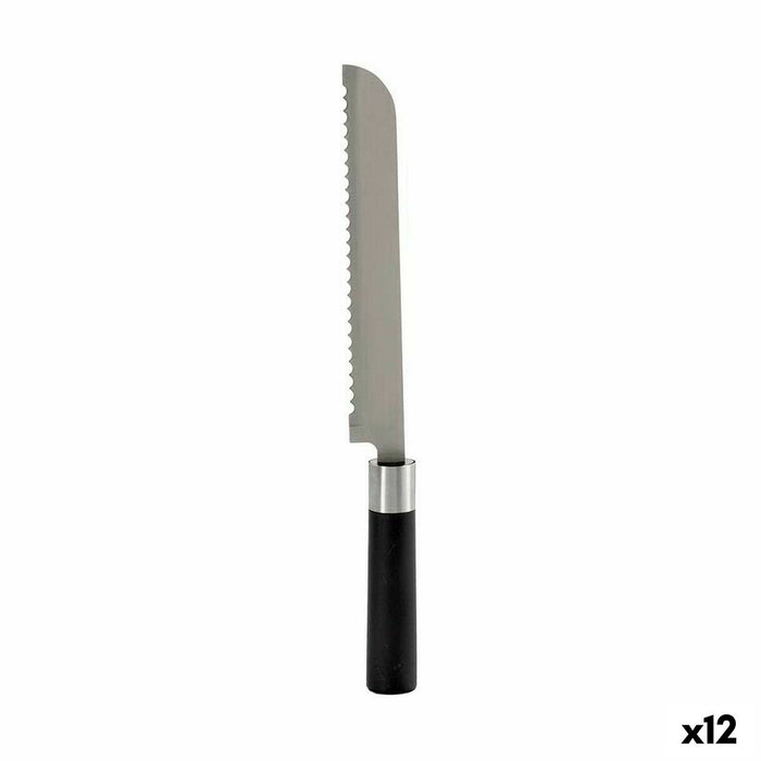 Cuțit cu lamă tip fierăstrău 3,5 x 2 x 33 cm Oțel inoxidabil Plastic (12 Unități)