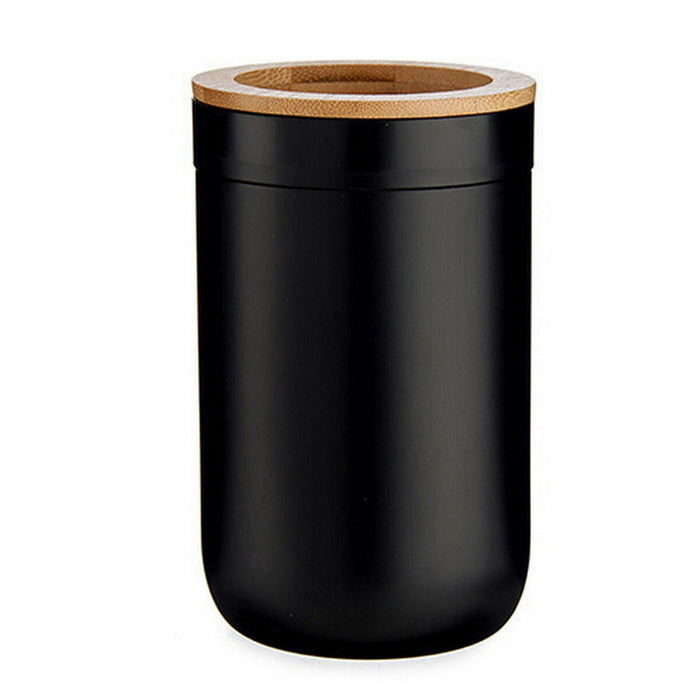 Suport pentru periuțe de dinți Maro Negru Bambus polipropilenă 7,7 x 11,5 x 7,7 cm (6 Unități)