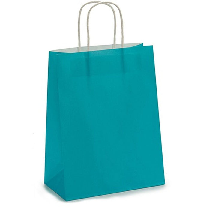 Set de Genți Hârtie Albastru 11 x 36 x 21 cm (12 Unități)