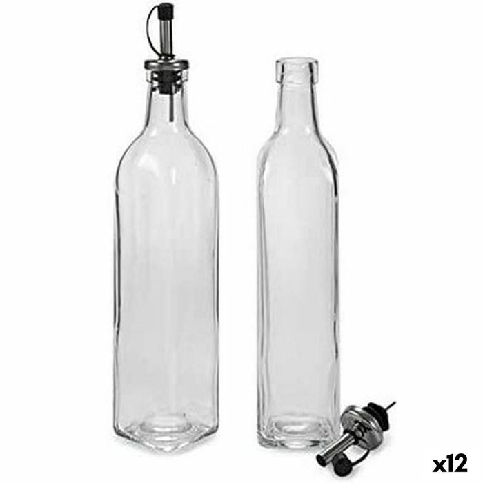 Set de ulei și oțet 2 x 50 ml Transparent Geam (12 Unități)
