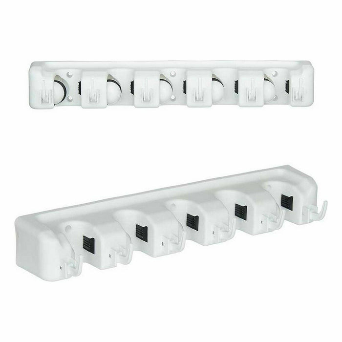 Suport Instrumente de curățare Alb Cauciuc polipropilenă 4,3 x 8,5 x 6 cm (12 Unități)