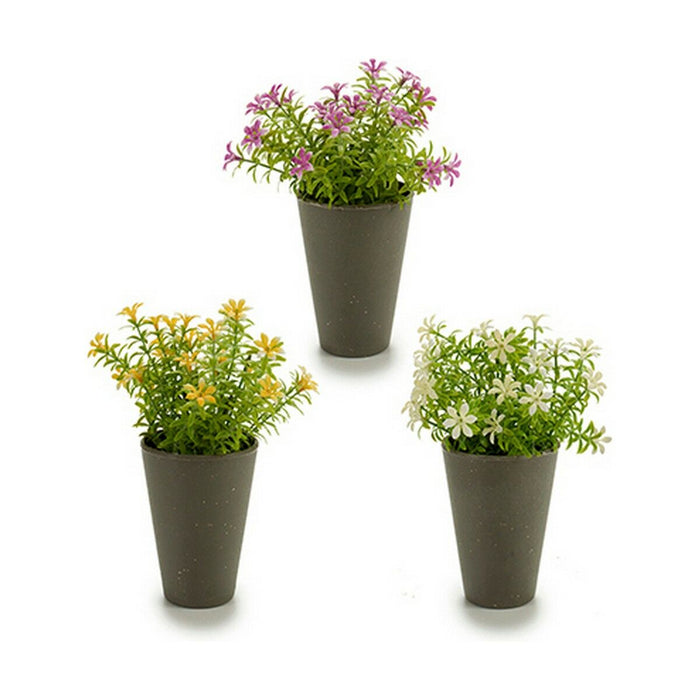 Plantă decorativă Floare Plastic 12 x 19 x 12 cm (12 Unități)