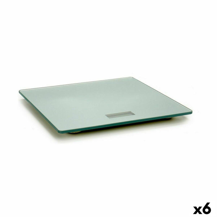 Cântar Digital de Baie Transparent Argintiu Geam Plastic 2,8 x 31 x 31 cm (6 Unități)