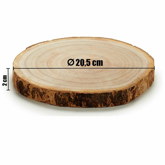 Buștean decorativ Maro 18 x 2 x 18 cm (18 Unități)