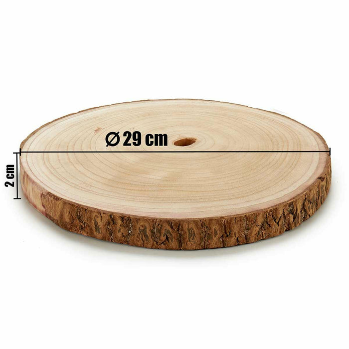 Buștean decorativ Maro 30 x 2 x 30 cm (12 Unități)