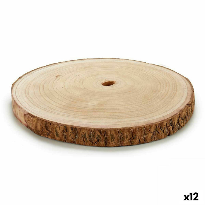 Buștean decorativ Maro 30 x 2 x 30 cm (12 Unități)