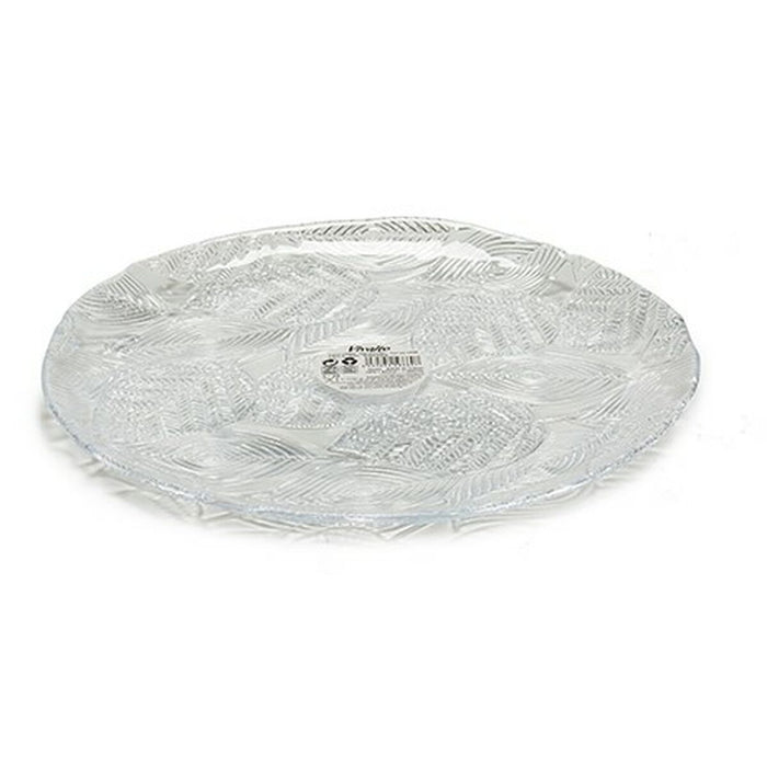 Platou Plat Tirolo Transparent Sticlă 27,5 x 1,7 x 27,5 cm (6 Unități)