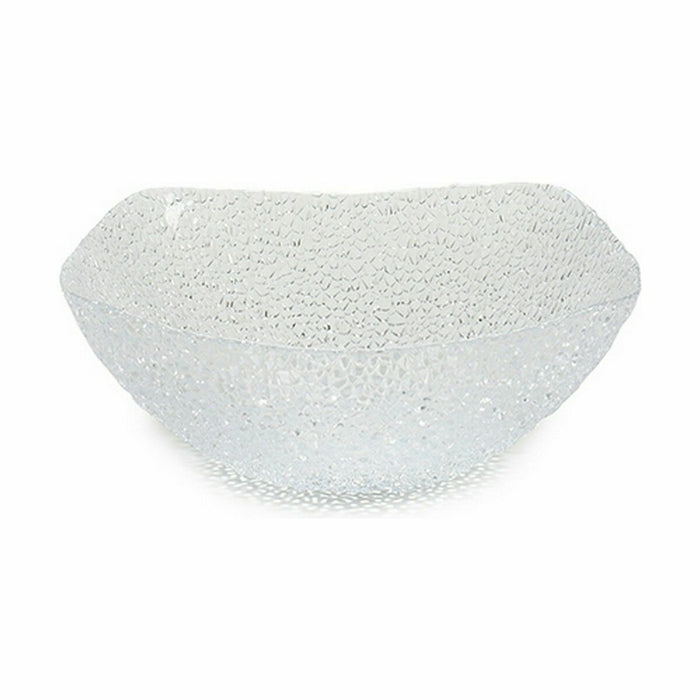 Castron Glamour Transparent Sticlă 24,5 x 8,5 x 24,5 cm Pătrat (6 Unități)
